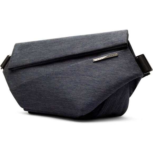 Indigo Waterproof Crossbody Sling Bag for Travel & Work Expandable Anti-Theft